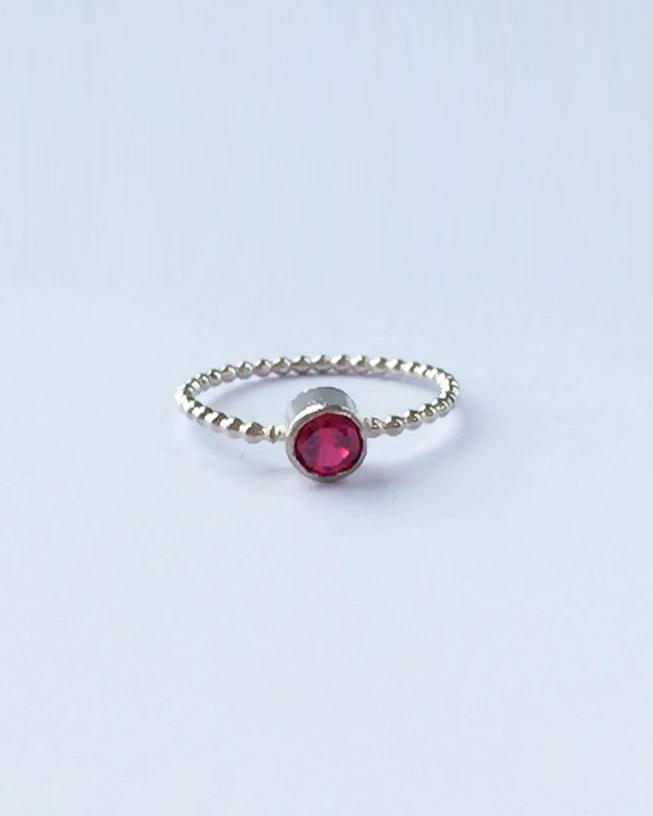 Anillo solitario con zirconia - Mi tienda