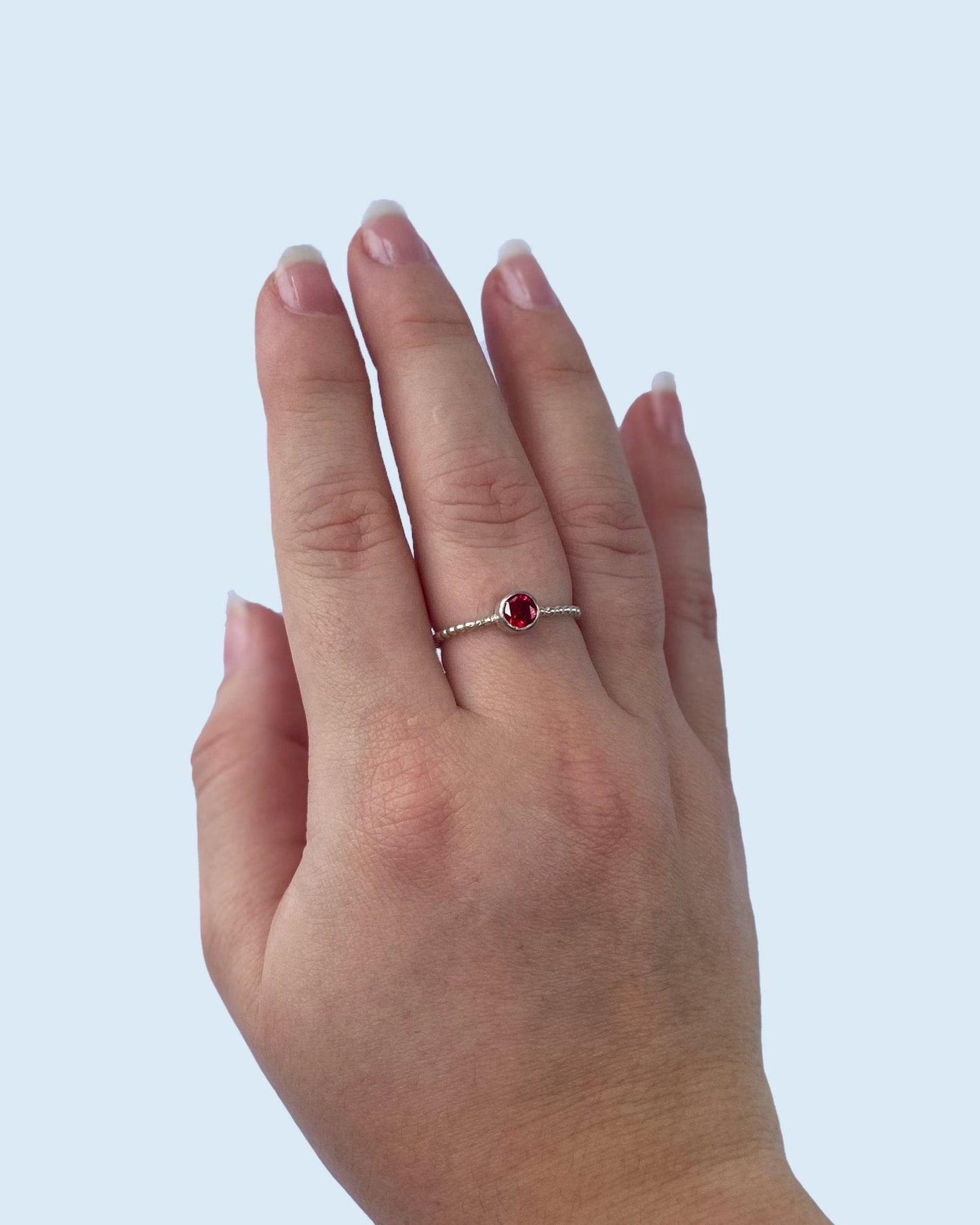 Anillo solitario con zirconia - Mi tienda