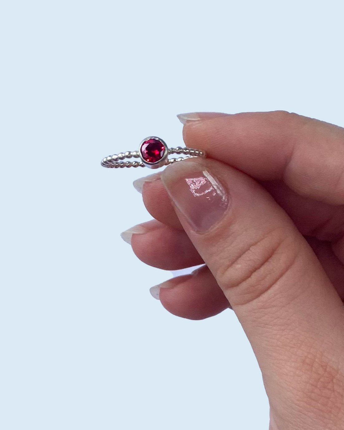 Anillo solitario con zirconia - Mi tienda
