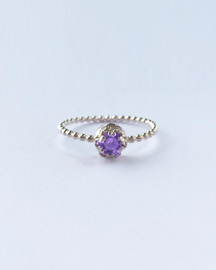 Anillo solitario con zirconia - Mi tienda