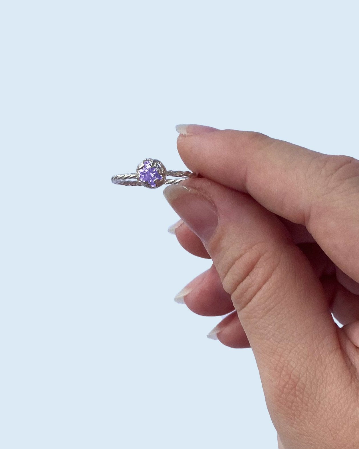 Anillo solitario con zirconia - Mi tienda