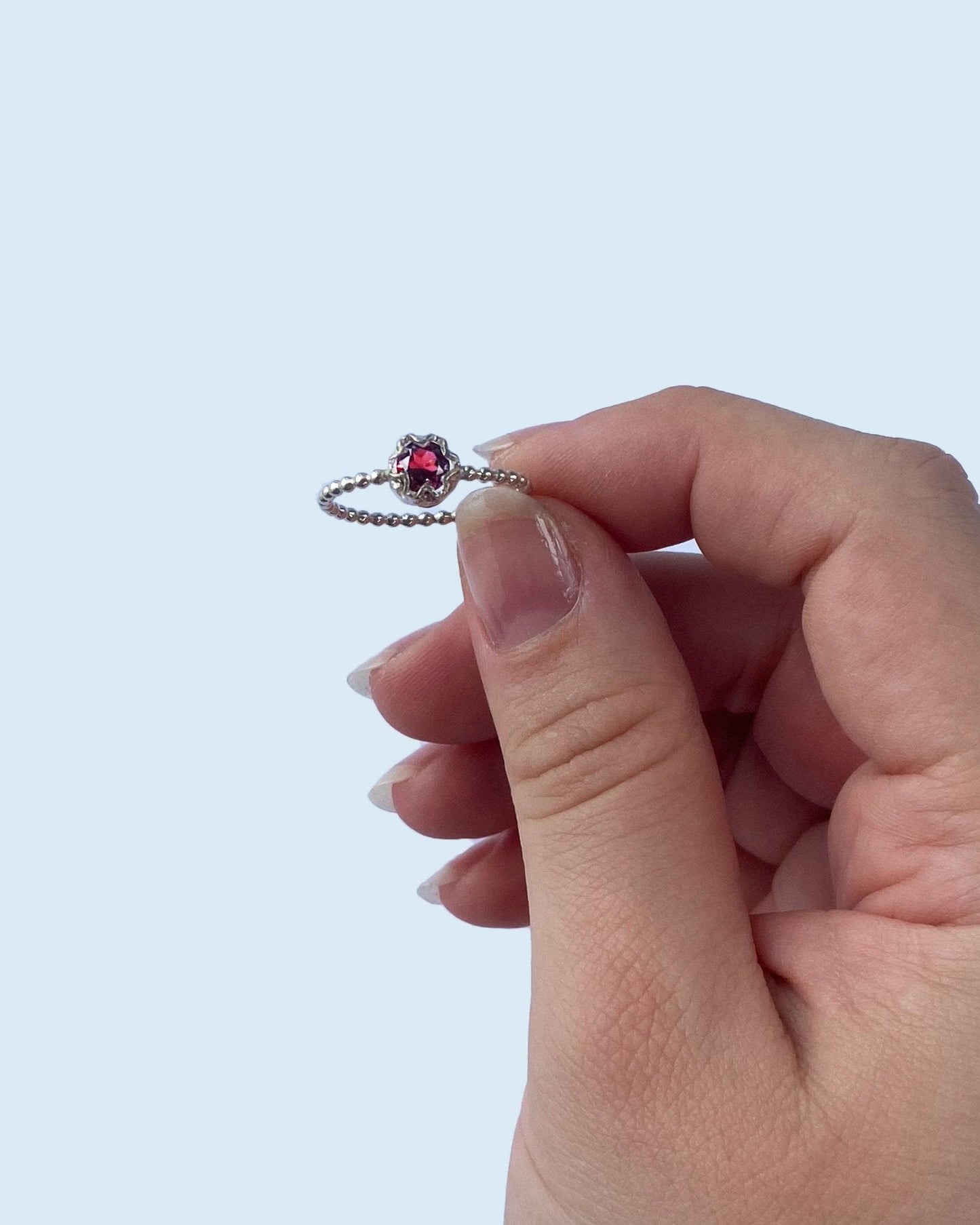 Anillo solitario con zirconia - Mi tienda