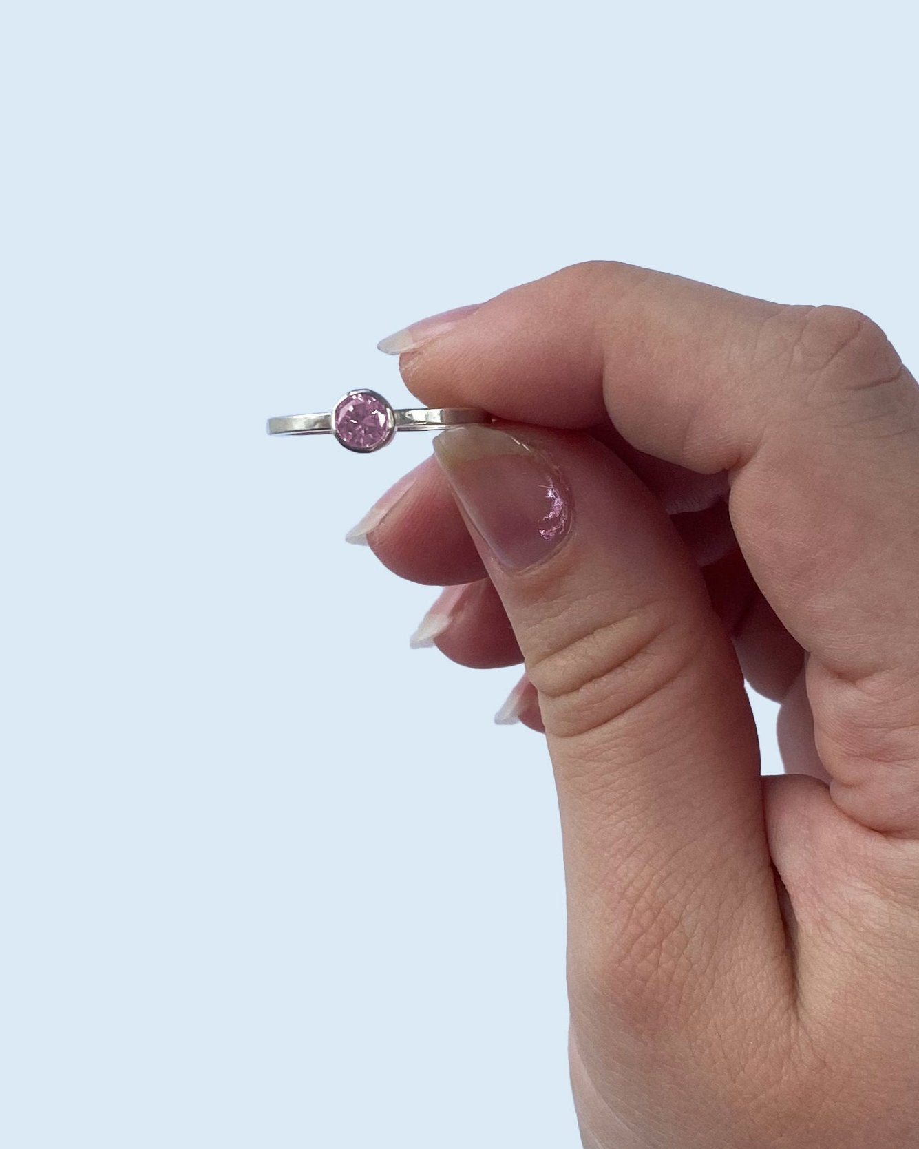 Anillo solitario con zirconia - Mi tienda