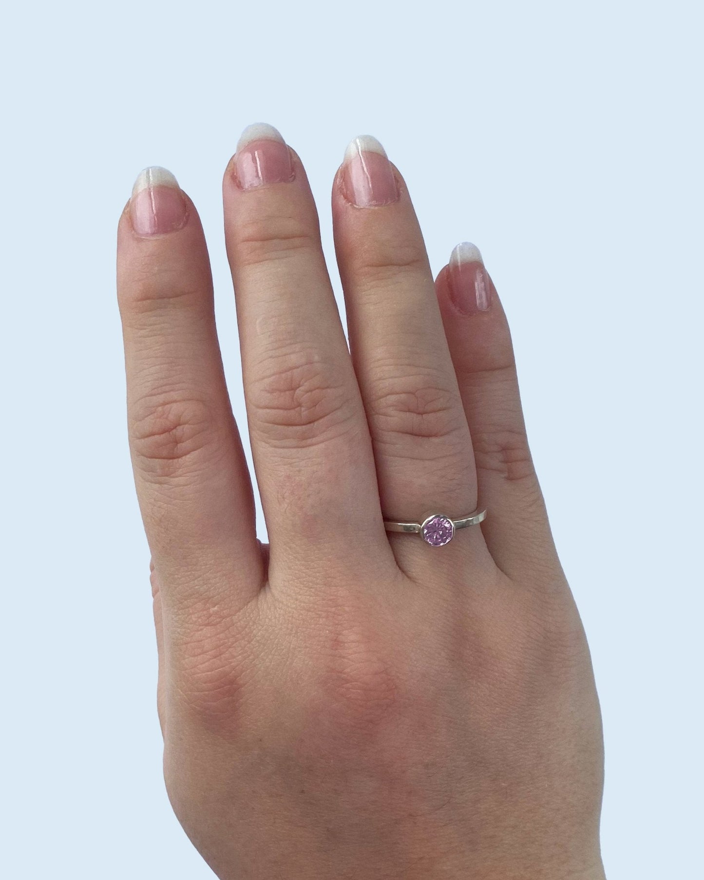 Anillo solitario con zirconia - Mi tienda