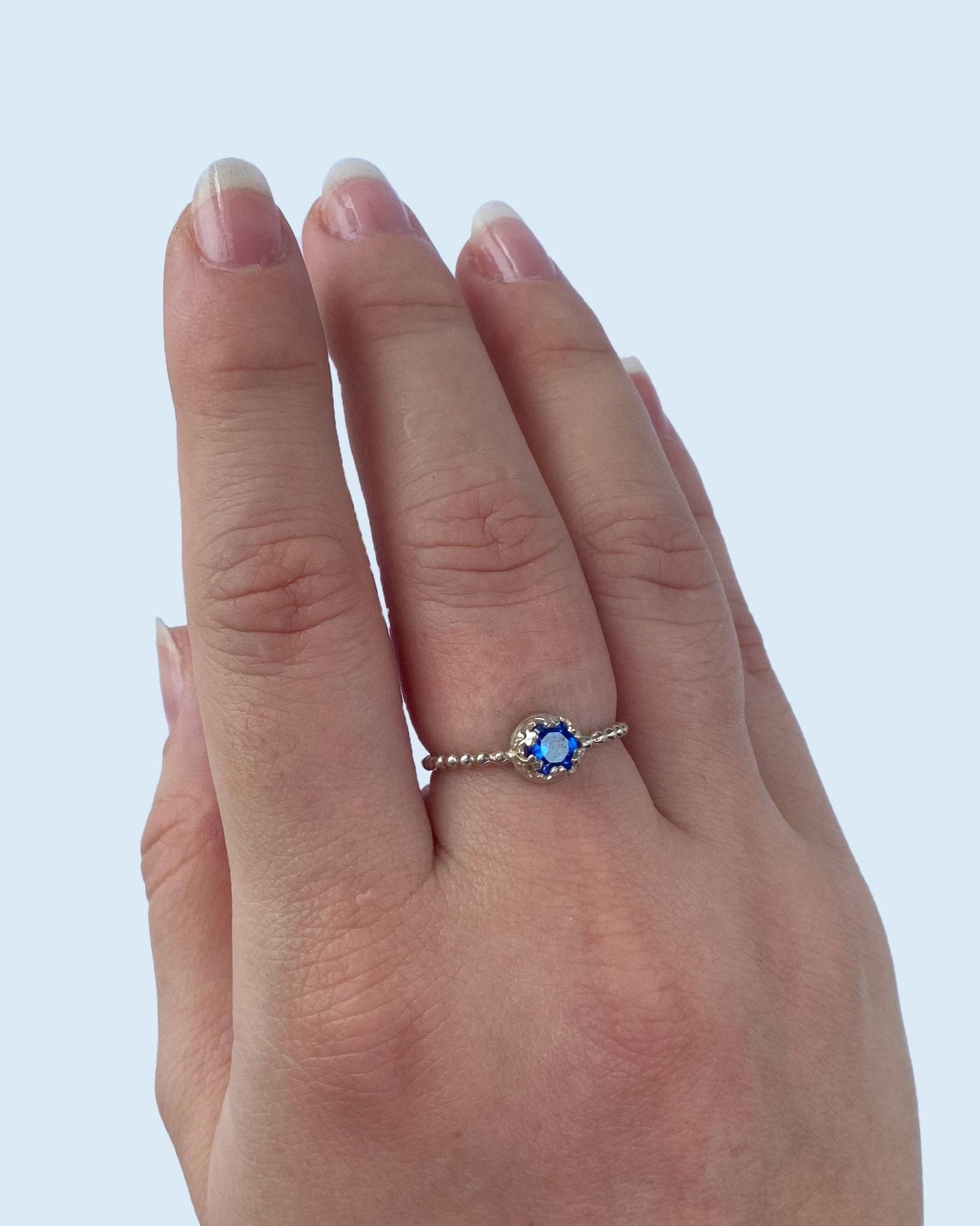Anillo solitario con zirconia - Mi tienda