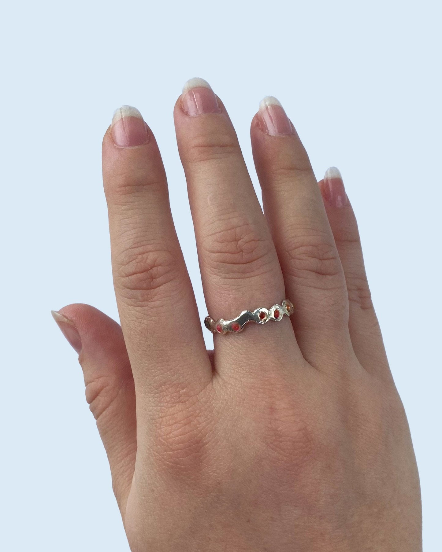 Anillo orgánico multicolor - Mi tienda