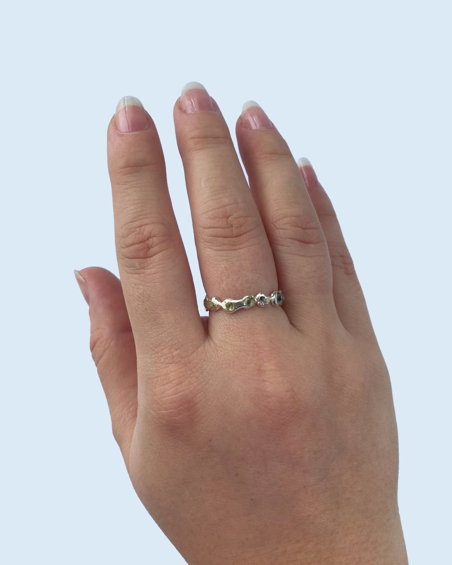 Anillo orgánico multicolor - Mi tienda