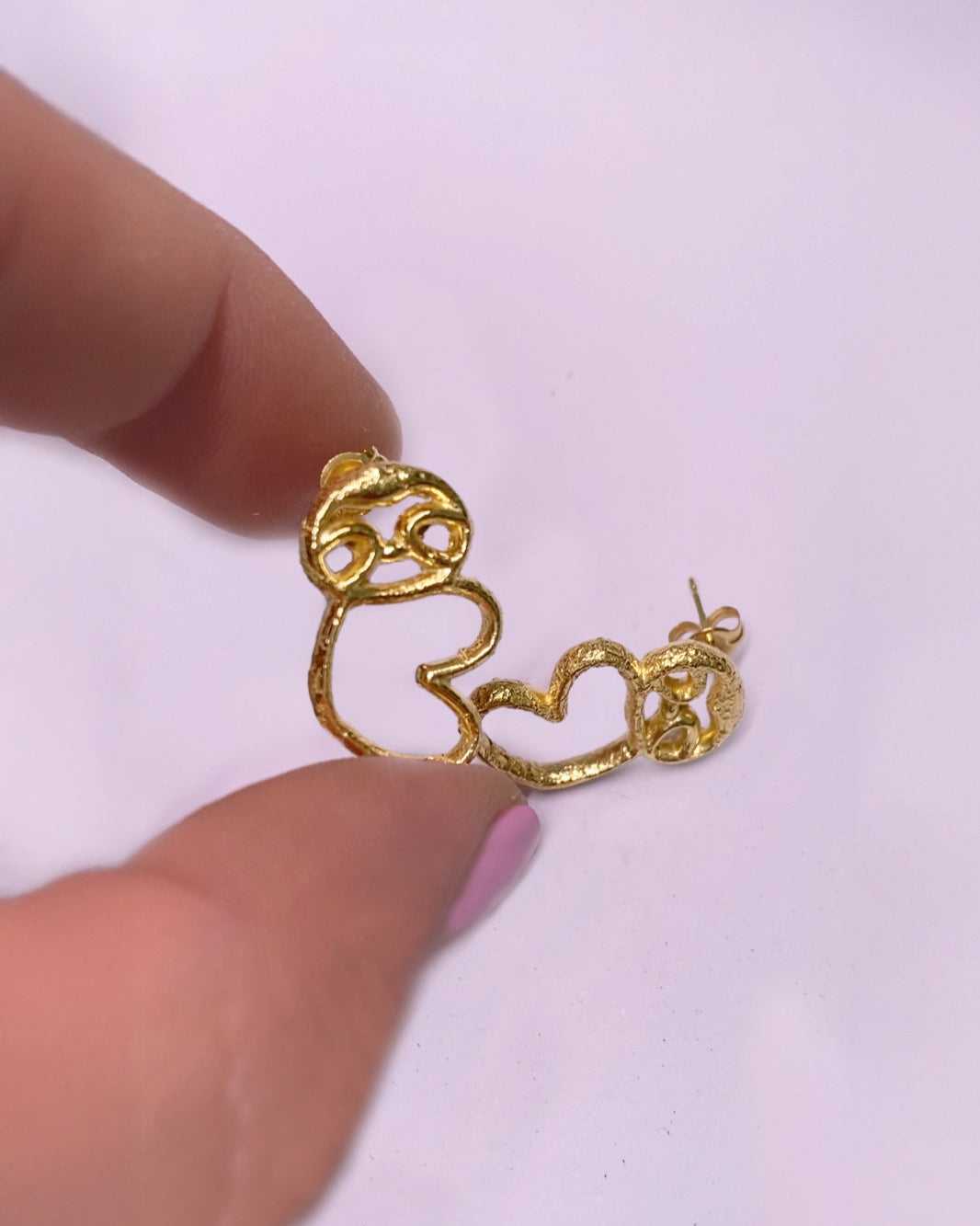 Mini Aretes Sloth - Mi tienda