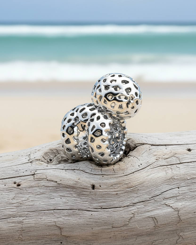 Voronoi Balloon Sloth Charm