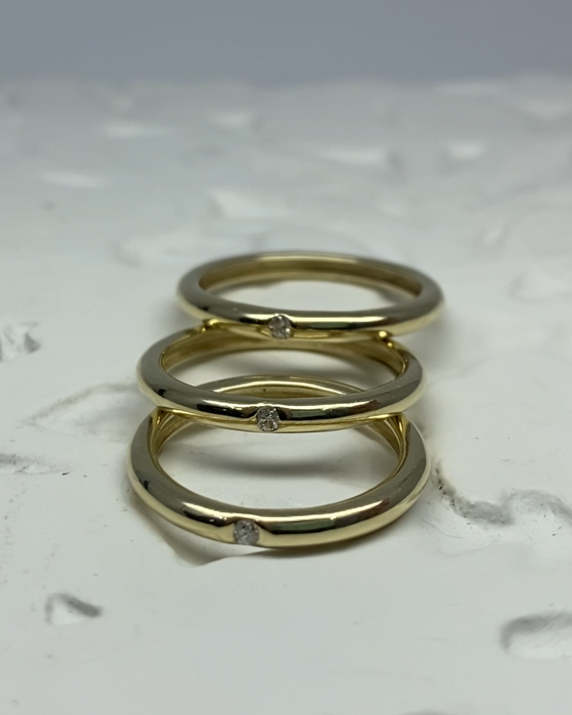 Anillo ORO con diamante NATURAL - Mi tienda