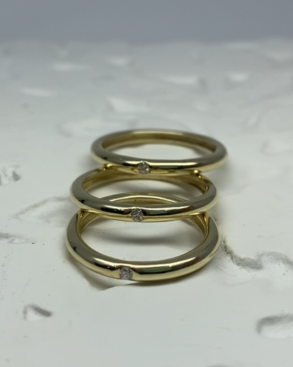 Anillo ORO con diamante NATURAL - Mi tienda