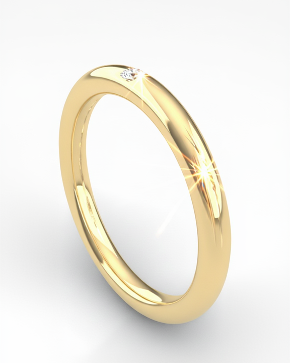 Anillo ORO con diamante NATURAL - Mi tienda