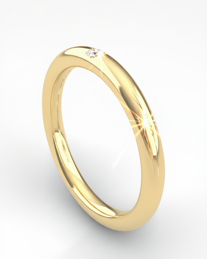 Anillo ORO con diamante NATURAL - Mi tienda