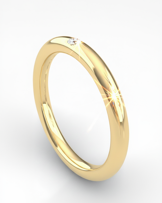 Anillo ORO con diamante NATURAL - Mi tienda