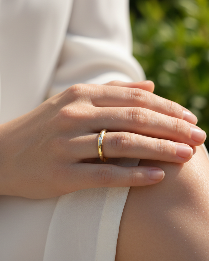 Anillo ORO con diamante NATURAL - Mi tienda