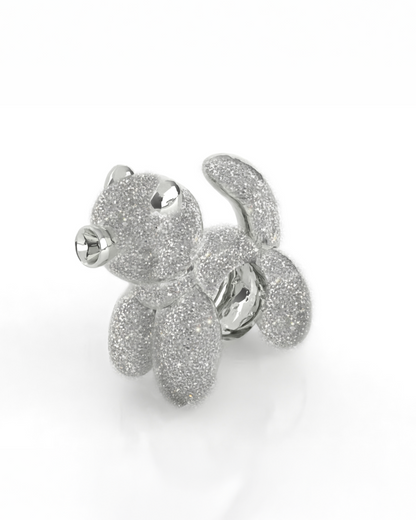 Dije / Charm de plata 950 con forma de gato globo compatible con collares y pulseras pandora
