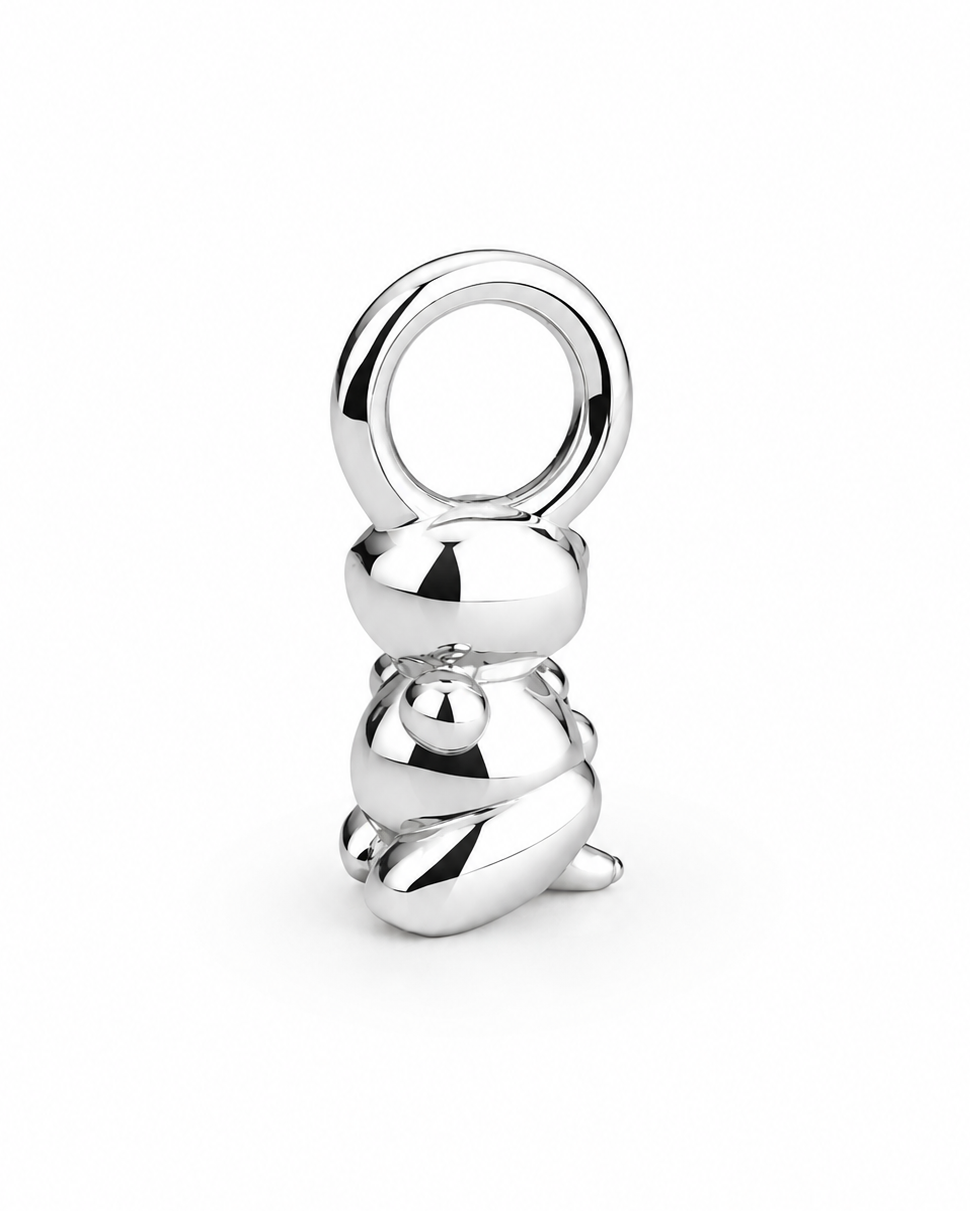 Dije / Charm de plata 950 con forma de t-rex globo compatible con collares y pulseras pandora