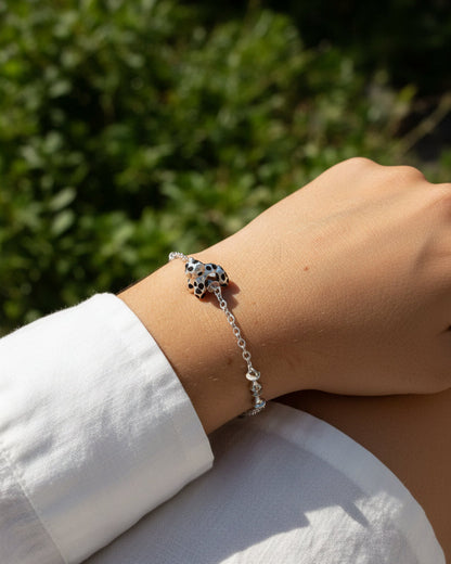 Dije / Charm de plata 950 con forma de jaguar globo compatible con collares y pulseras pandora
