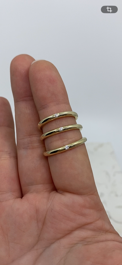 Anillo ORO con diamante NATURAL