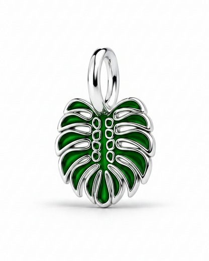 Monstera Leaf Charm